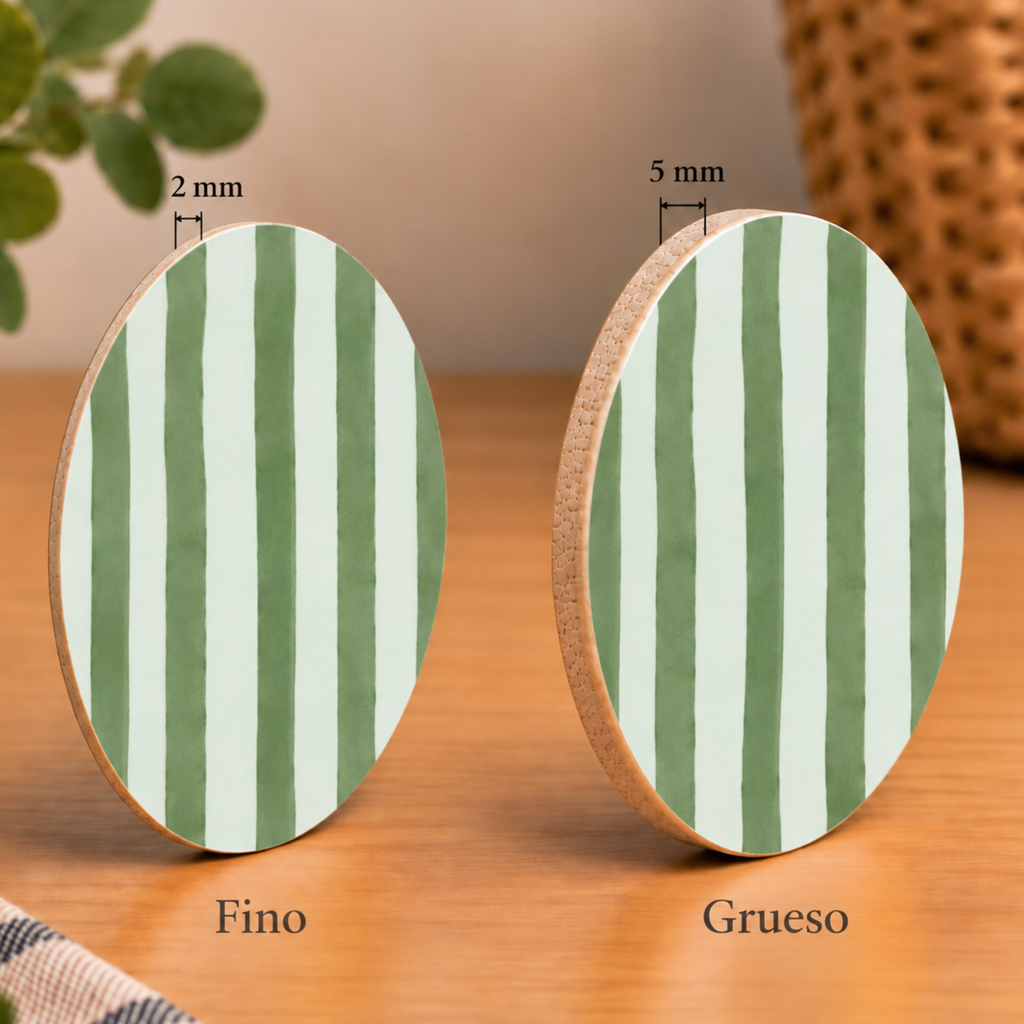 Posavasos Rayas Verdes