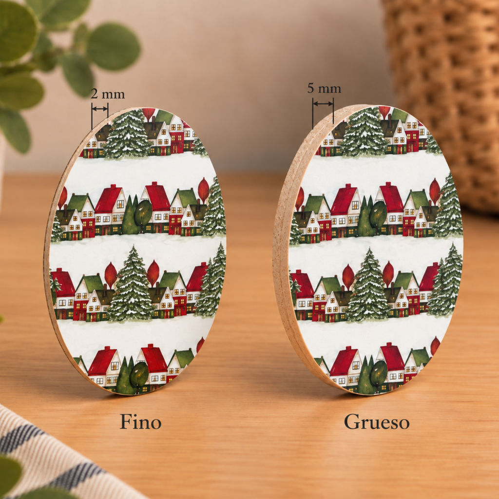 Posavasos Casas Navidad