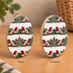 Posavasos Casas Navidad