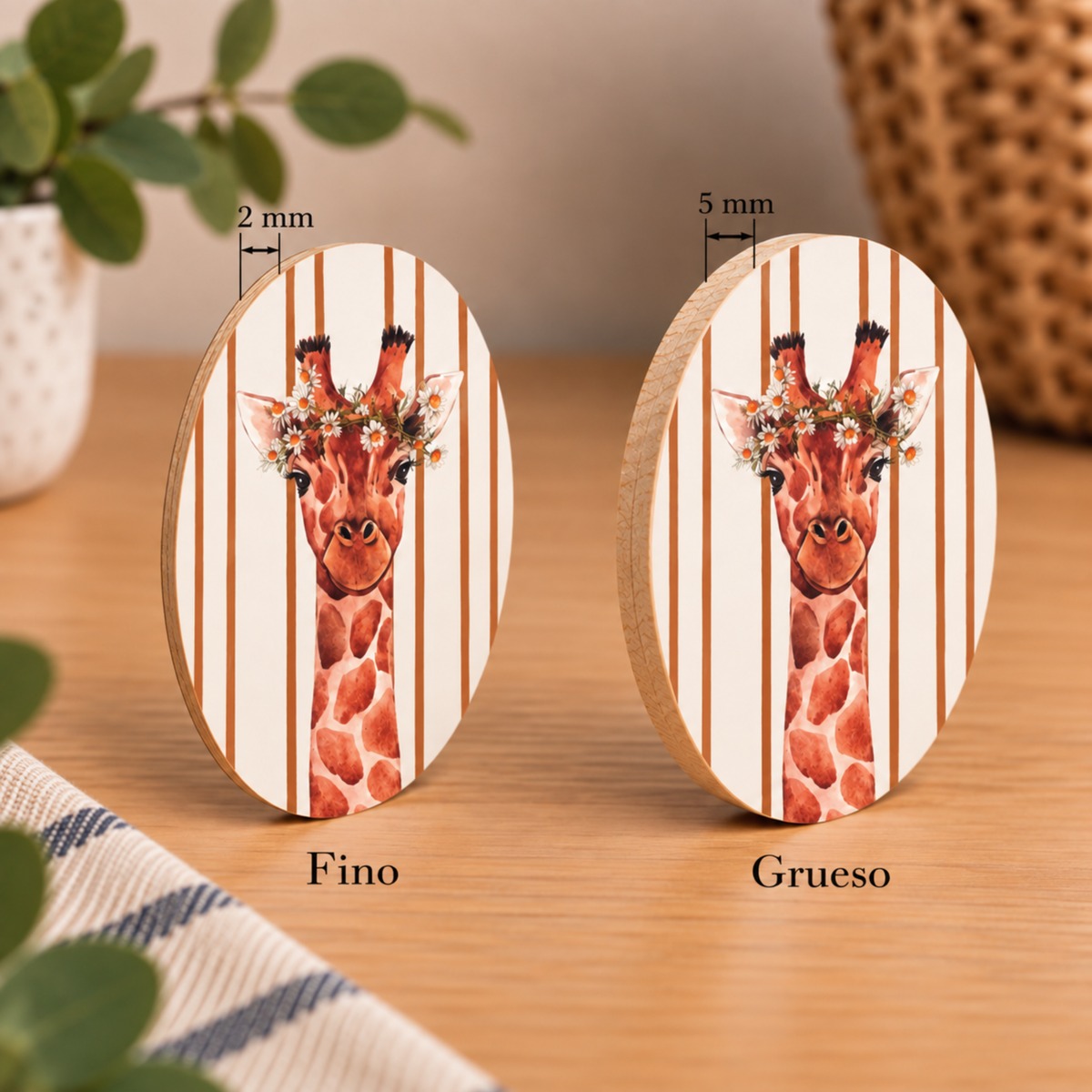 Posavasos Jirafa Rayas