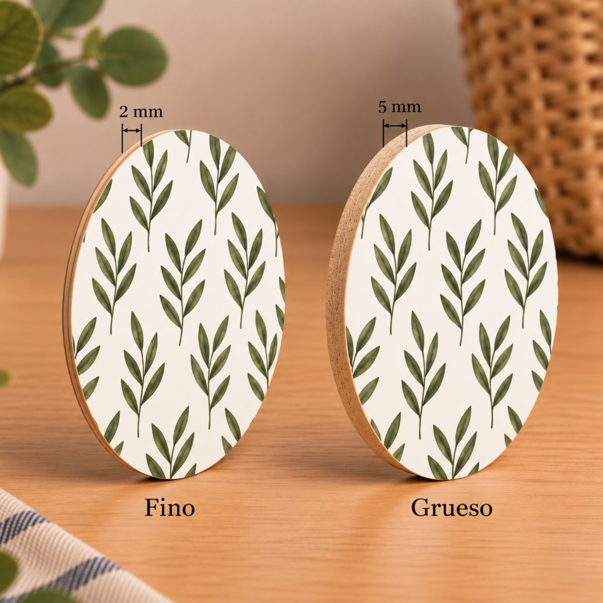 Posavasos Hojas Verdes