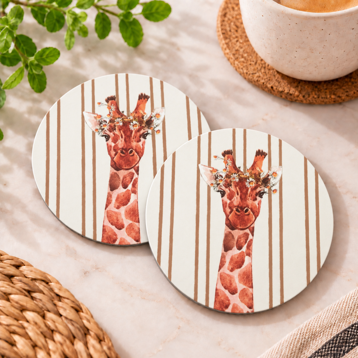 Posavasos Jirafa Rayas