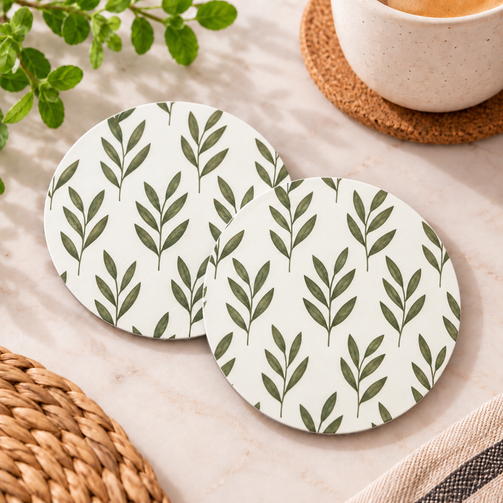 Posavasos Hojas Verdes