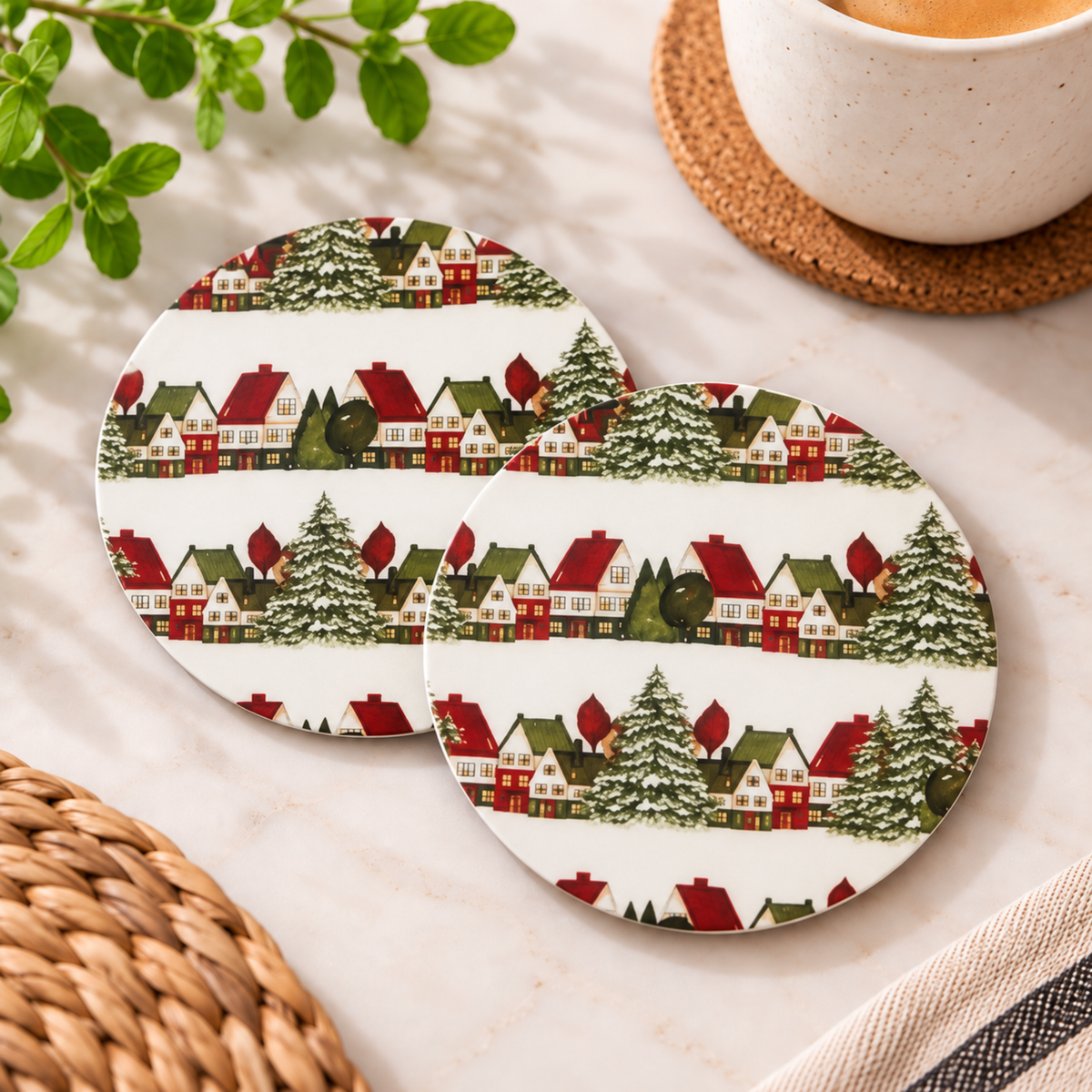 Posavasos Casa Navidad