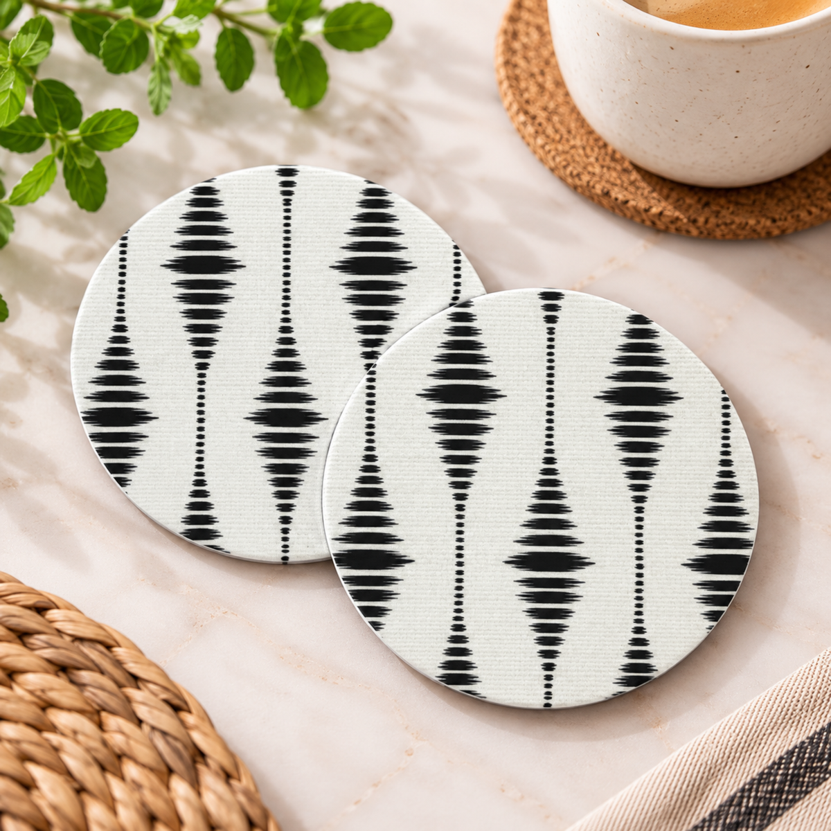 Posavasos Rayas Negras