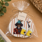 Posavasos Perro Cerveza Rayas